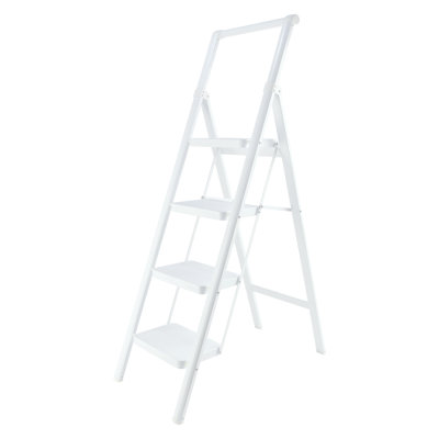4-Step Steel Lightweight Folding Step Ladder
