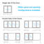 Cloison 1 en verre transparent 120 po x 80 po H 1 porte en verre transparent avec quincaillerie, 4 panneaux-120232246