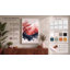Blossoms in Mist Japandi - Wrapped Canvas-345555145-345555146