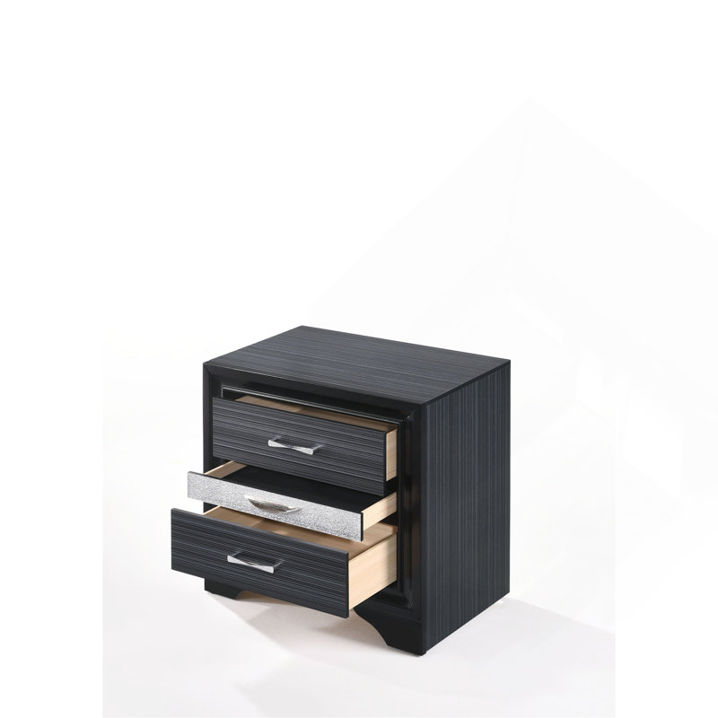 Table de chevet Naima, Noir