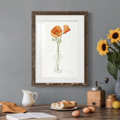 " California Poppy Vase II "