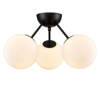 Kindsay Glass Semi Flush Mount