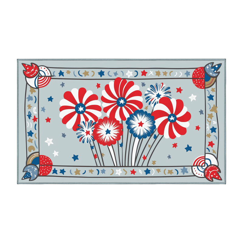 Tapis vacances des fêtes The Holiday Aisle®, Rectangulaire 2 pi x 3 pi