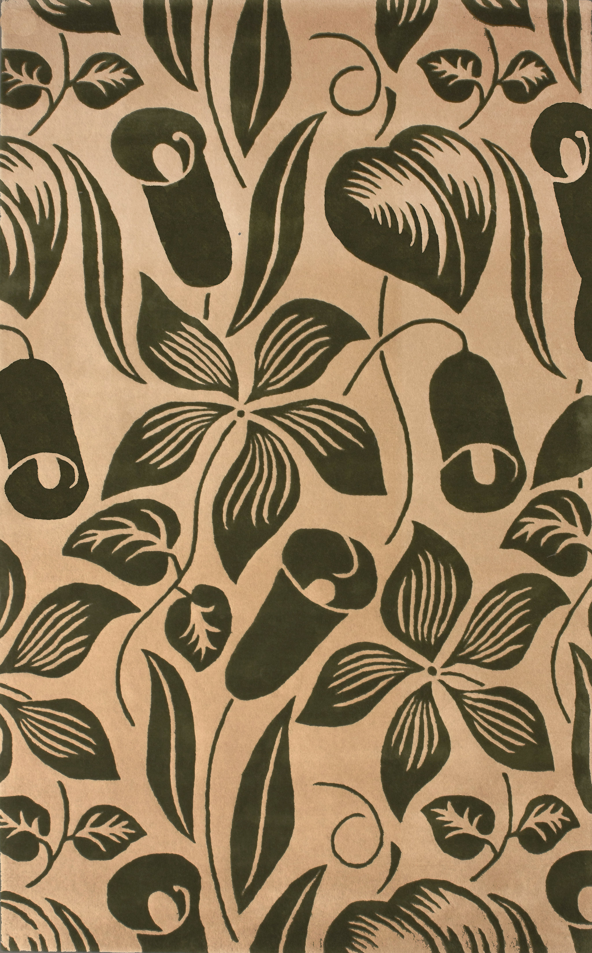 Red Barrel Studio® Devizes Modern Handmade Spring Green Rug | Wayfair