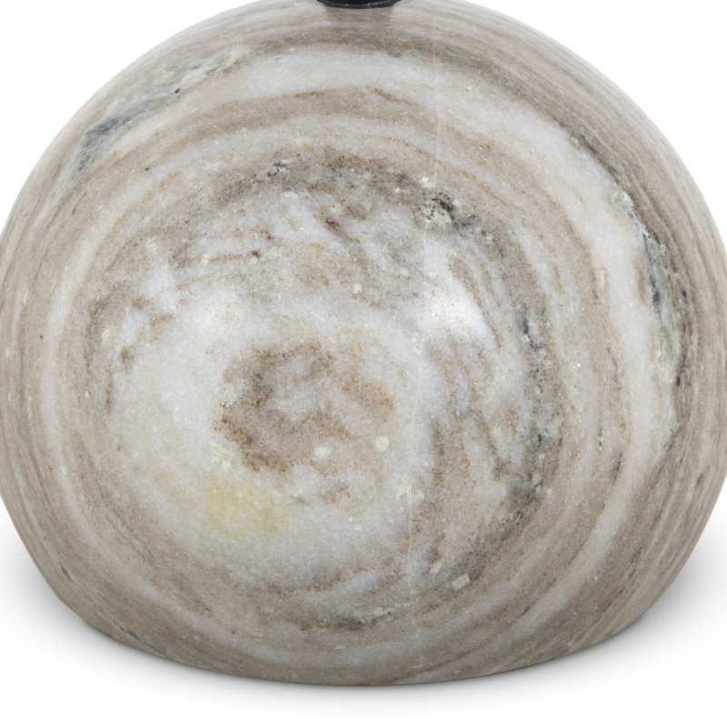 Viola End Table- 22"-Antique White Marble, Antique White Marble
