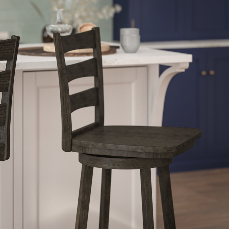 Swivel Counter Stool, Gray Wash Walnut