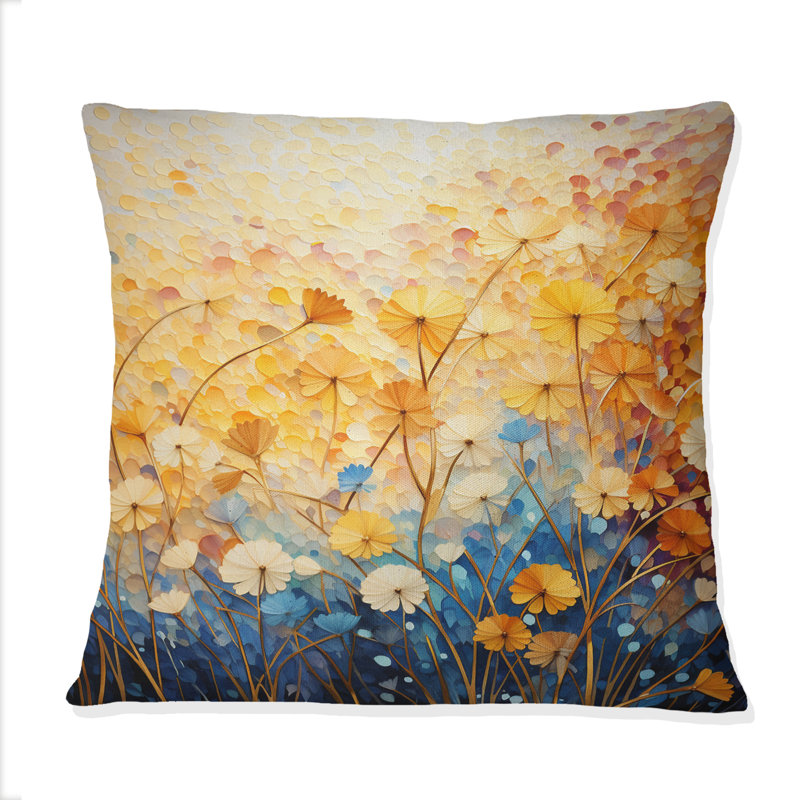 Coussin Golden Harvest III - Abstract Landscape