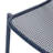 Stackable Chair Two Pieces, Matte Navy Blue Iron Technique, Handcrafted Details Applied, 26" X 22.06" 26", Seat 18" 19.5" 12.5 Chairs  2 , Iron, Integrated,