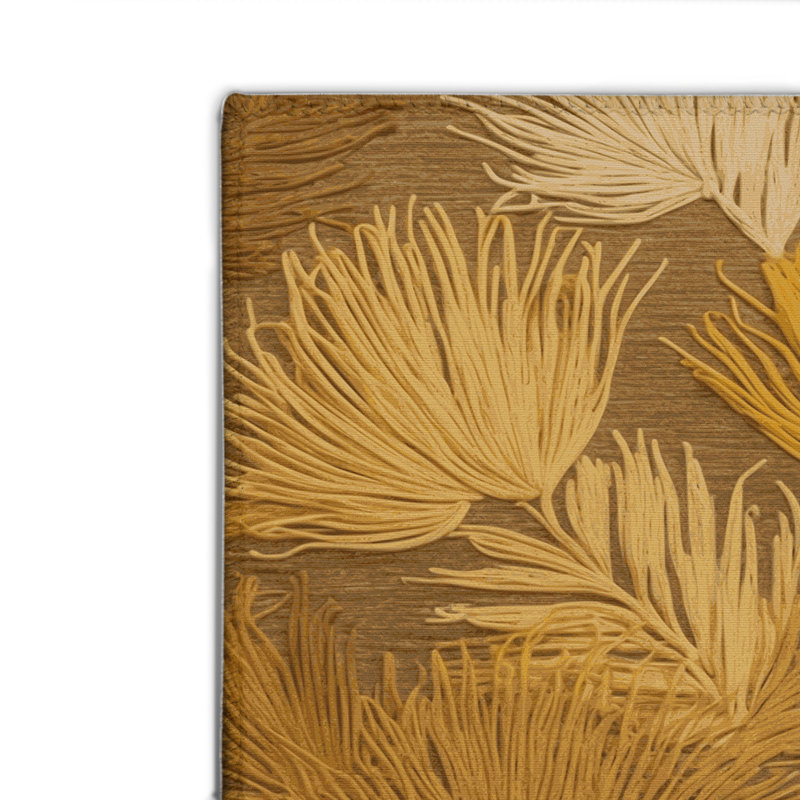 Botanical Brown Indoor and Outdoor Area Rug, Rectangle 2' x 3'