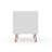 Rockefeller 20" Mid-Century Modern 2-Drawer Nightstand in White-1020608971