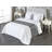 Ambesonne Abstract Bed Runner Direction Pointers Design Charcoal Grey and White-106929452