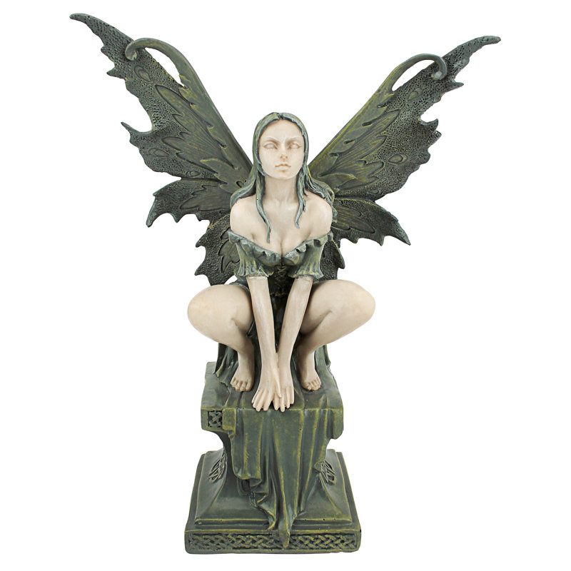 9.5 in. H Celtic Fairy Perilous Perch Small Statue