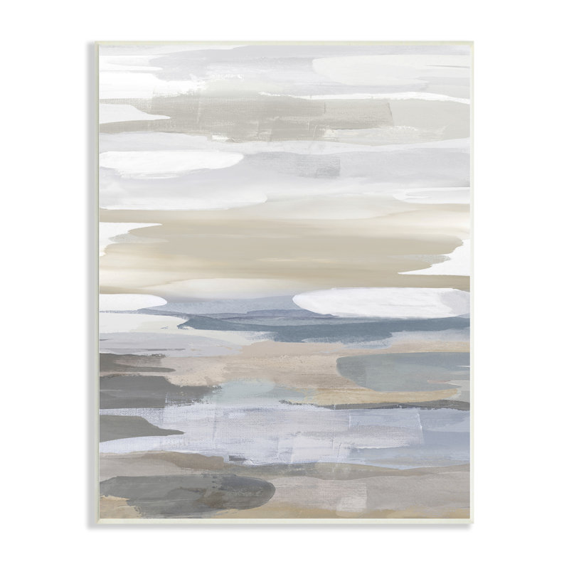 «Earthy Abstract Painterly Modern Neutral Tones» par Jackie Hanson, Toile tendue, L 10 po x H 15 po