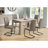 60'' Rectangular Dining Table with Reclaimed Wood Look-1446409390