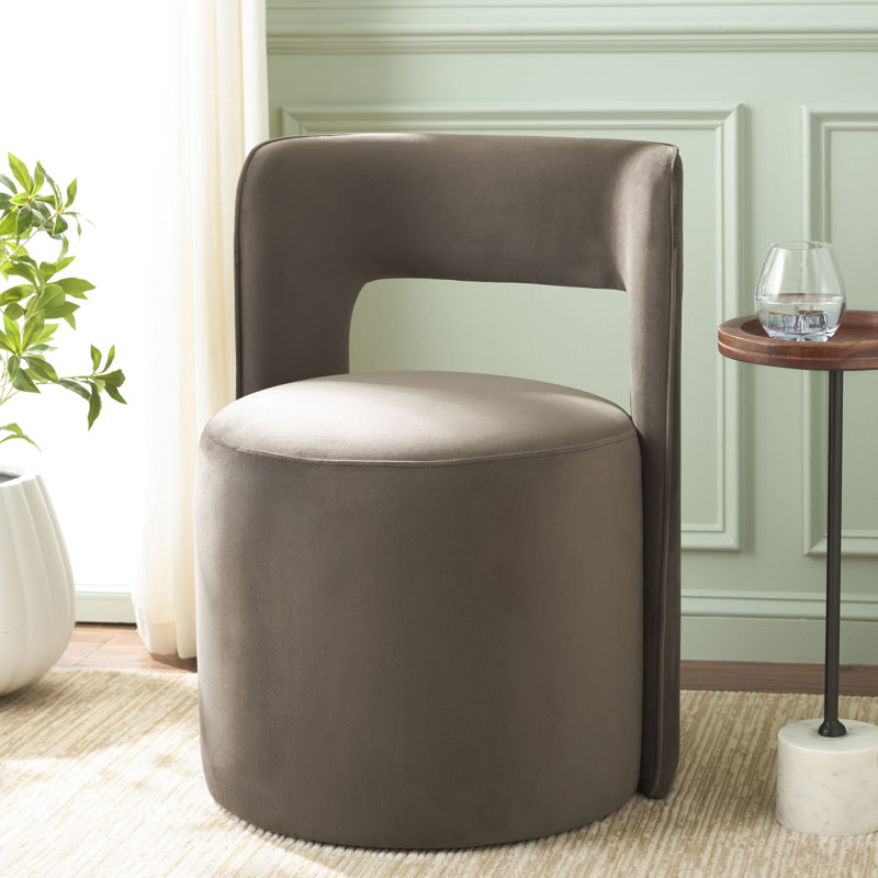 Jojo Accent Chair, Chocolate Velvet