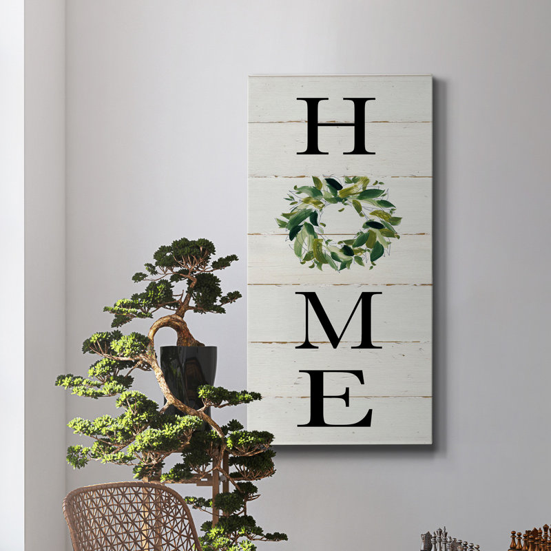 " Home ", 24" H x 12" W x 1" D