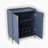 2 Doors Home Wine Bar Cabinet With Wine Rack & Adjustable Storage Shelf, Modern Sideboard With Soft-Closing Hinge, Dinning Room Buffet Cabinet, Liquor Cabinet Kitchen, Living Room Coffee Cart Blue-1129304091