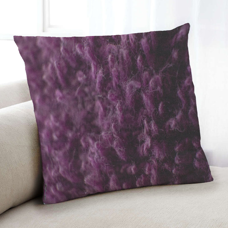 Coussin Color Focus, Microsuède
