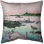 Coussin décoratif Katsushika Hokusai Tsukuda dans la province de Musashi