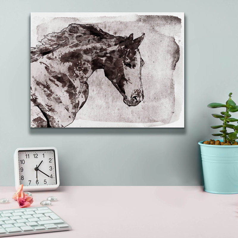 «Dark Brown Horse 4» par Irena Orlov, H 12 po x l 16 po x P 0,75 po