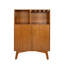 Rustic Farmhouse Wine Cabinet with Glass Holder & Adjustable Shelf – Multi-Functional Storage Sideboard for Kitchen, Dining Room & Coffee Bar