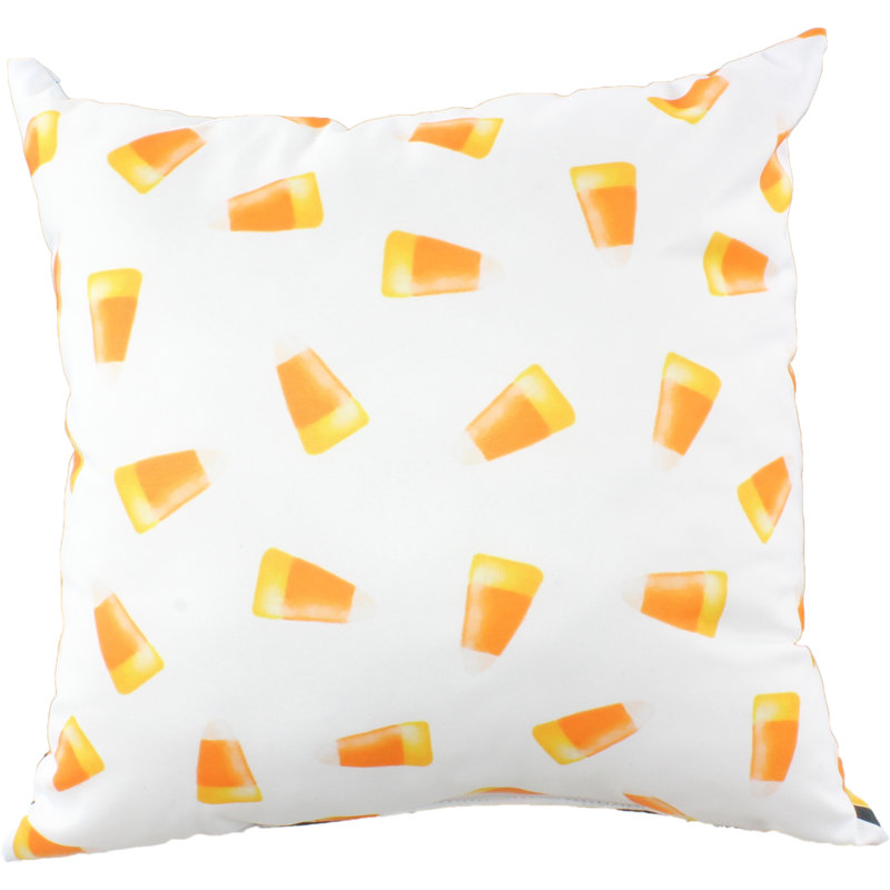 Housse de coussin carré et insert, Blanc / Noir