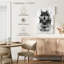 Loup Brampt assis en noir et blanc-108556538