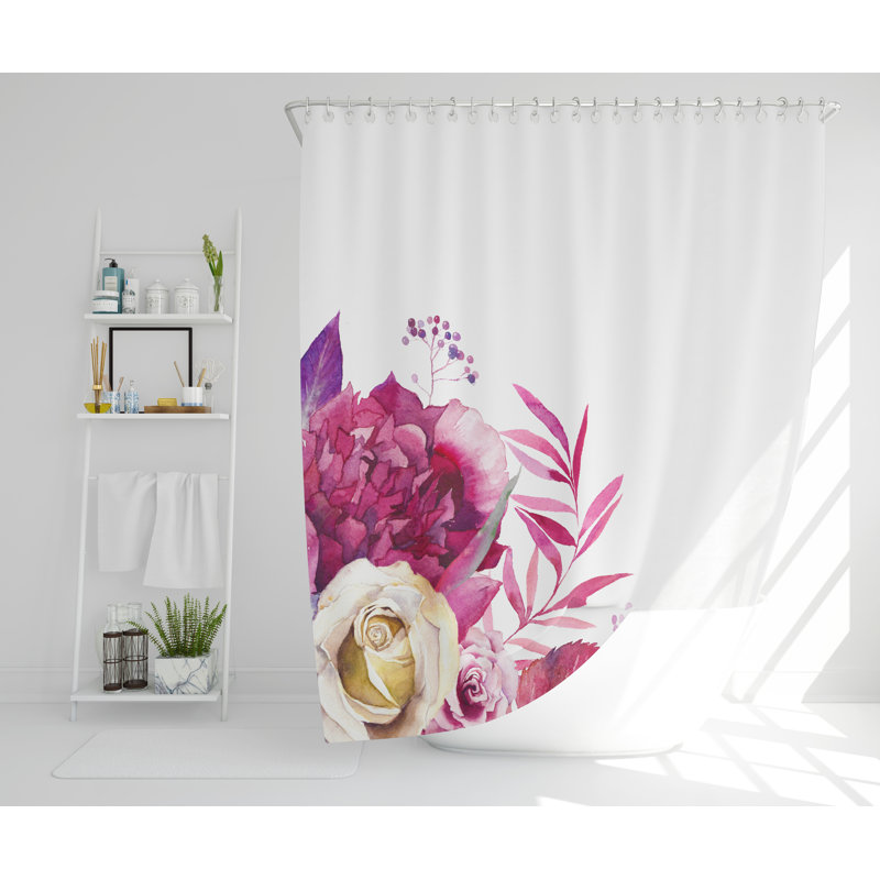 Eliscar Polyester Shower Curtain Set, 168cm H x 168cm W