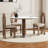 White Brown Sintered Stone Ash Iron Dining table-512936683