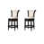 White Faux Leather Seat/Obsidian Black Frame