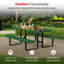 Leisure Craft Standard Outdoor Picnic Table-13673054-13673051