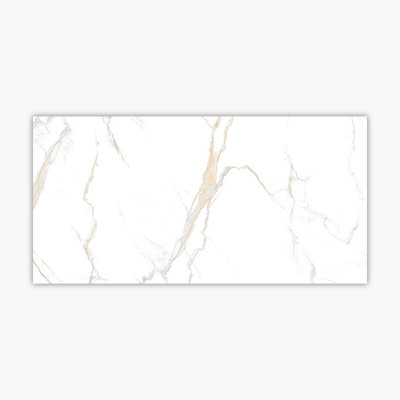 Calacatta 12"" x 24"" Porcelain Marble Look Wall & Floor Tile -  Direct Stone Source, POR10012-MPN