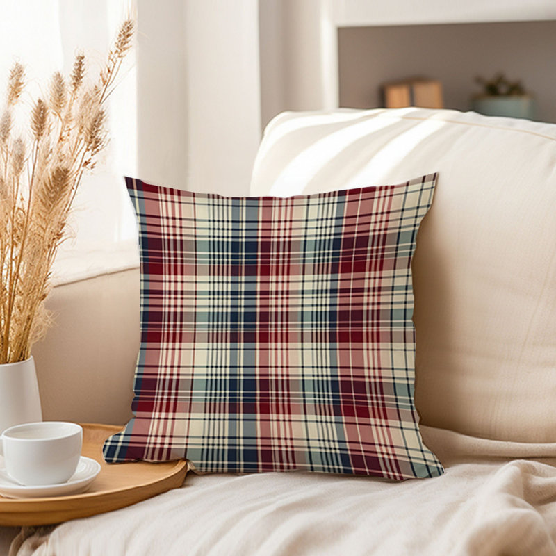 Retro Plaid Pattern  I, 16"H x 16"W