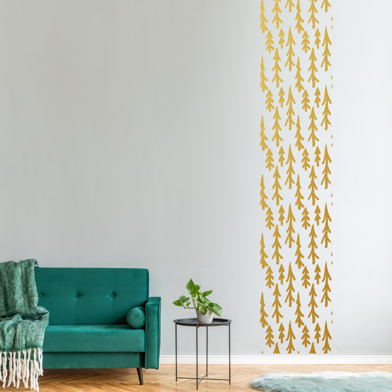 Non-Wall Damaging Wall Decal, Gold