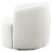 Eadey Faux Sheepskin Upholstered Swivel Chair Natural