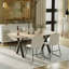 Ensemble de salle à manger rectangulaire avec chaises luge-529135395-529135394-529135393