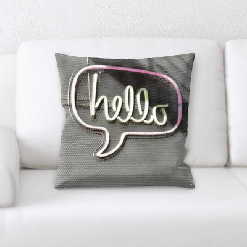 Housse et insert de coussin Hello