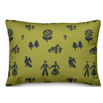 Coussin lombaire Folk Forest