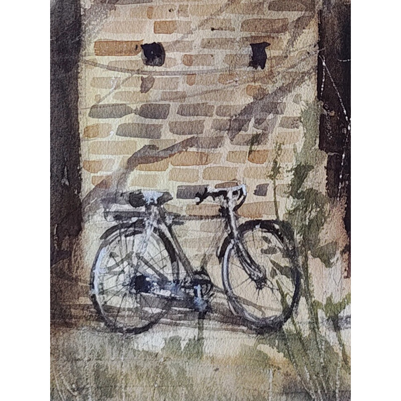 Maison de village | Peinture à l'aquarelle en vrac | Par Achintya Hazra