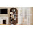 71" Arched Bookshelf, 5-Tier Arch Bookcase with Storage, Modern Farmhouse Book Shelf with Adjustable Shelves ＆Sliding Tambour Doors-253042268