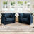 Set of 2 Slipcovered Armchairs Accent Chair Living Room Chair Reading Chair Bedroom Chair-708075828