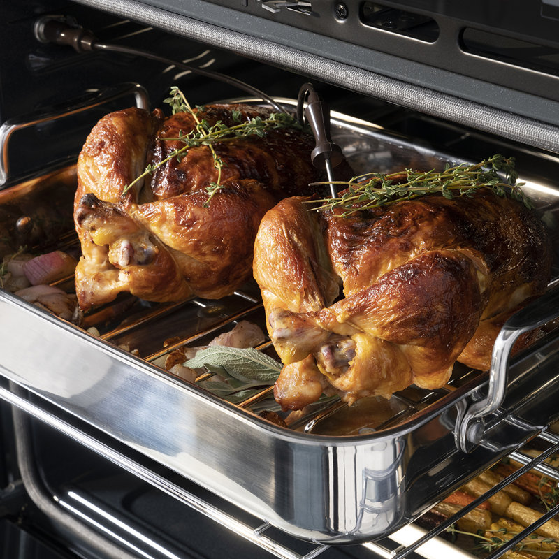 ZLINE 30 in. Autograph Double Wall Oven w/ Air Fry and Self Clean w/ Black Handles, Champagne Bronze, Black Stainless Steel