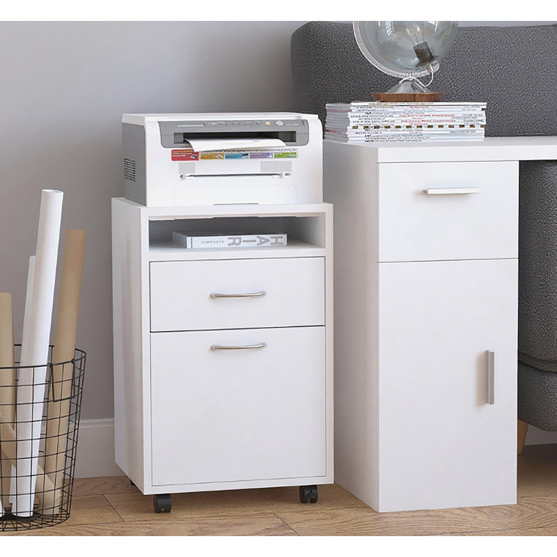 Organisateur de rangement mobile, Blanc