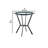 Dillbeck Round Glass Top Dining Table
