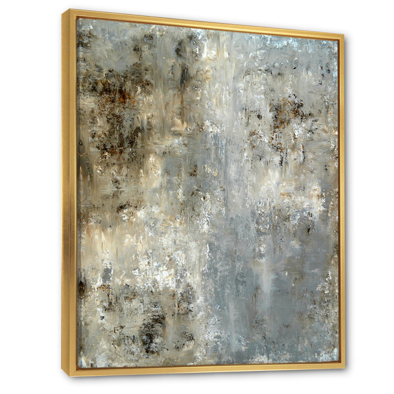 Art moderne gris et bleu II 2FL47754, H 36 po x l 24 po x P 1 po, Or