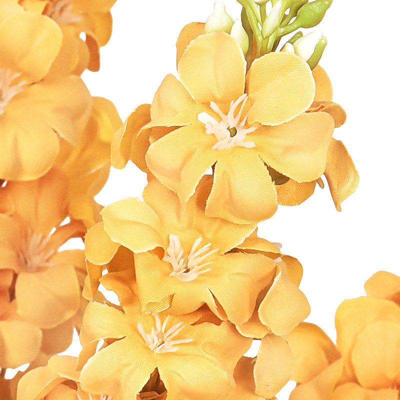 Bouquet de tiges de fleurs artificielles, Jaune