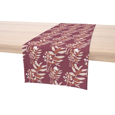 Table Runner, 100% Cotton, 16X72", Autumn Branches