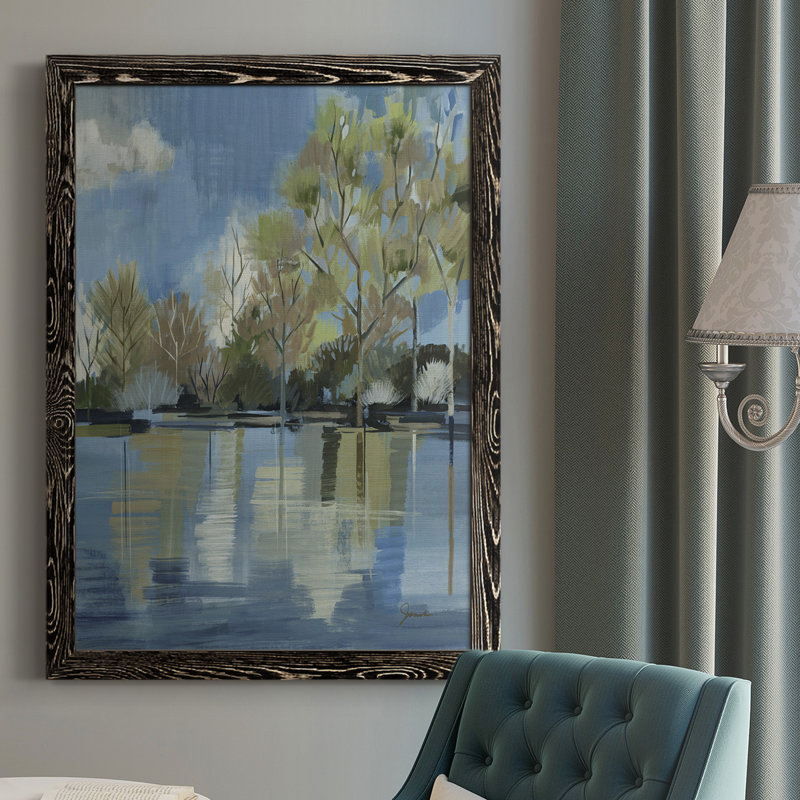 " Enchanted Forest I ", Black, 43.5" H x 31.5" W x 1" D