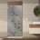 Porte de douche en verre 29-1 / 2 po x H 75 po avec motif givré