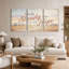Walk Steady in Hope Rustic Desert Landscape Set Of 3 Canvas Wall Art-134006688